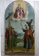Girolamo dai Libri Madonna of the Oak, Sacred conversation with the Virgin and Child Jesus, St. Andrew china oil painting artist
